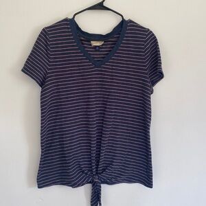 UNIVERSAL THREAD striped knotted t-shirt